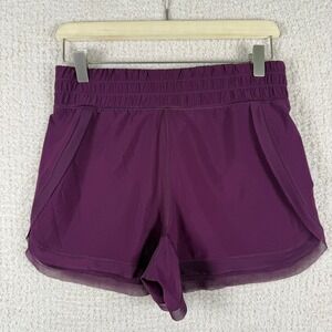 90 Degree Purple Athletic Shorts Mesh‎ Trim Running Gym Size XS